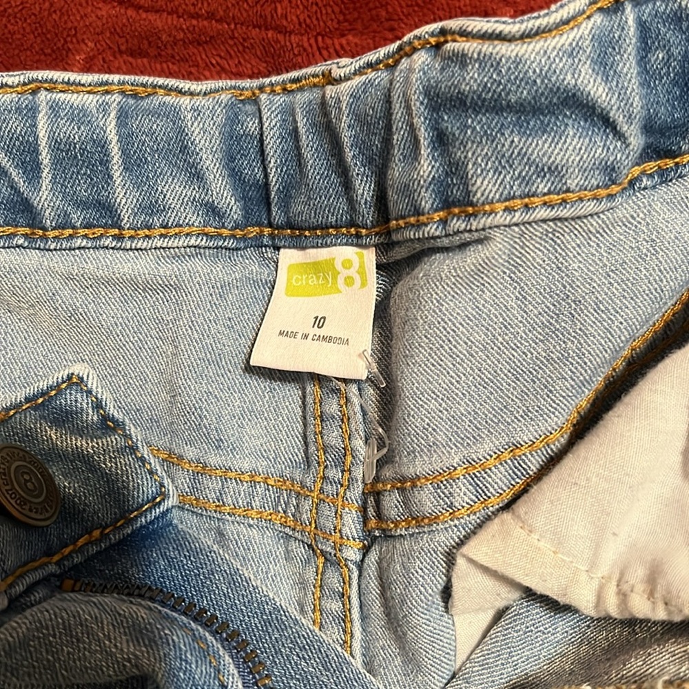 Girls Jean adjustable waistband shorts - Picture 5 of 5